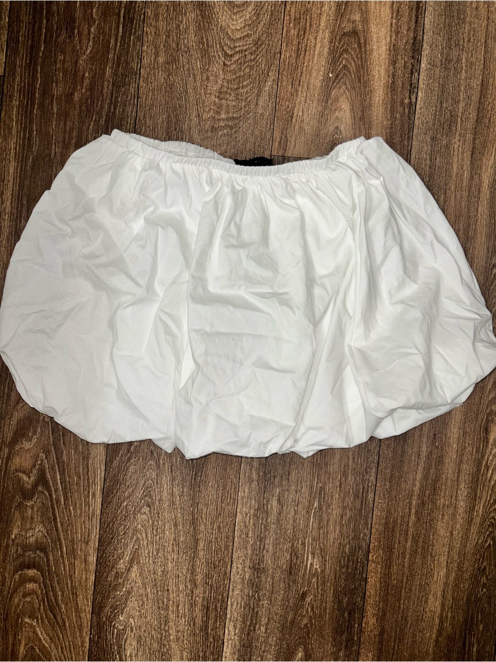 Women’s White Bubble Skirt